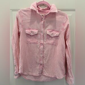Faherty organic cotton Pink Button Down Shirt XS